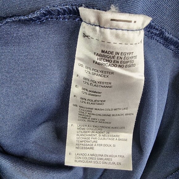 Mens Blue Adidas Golf Pullover Polo Shirt 1/2 Zip Long Sleeve Mock Neck Size M - Picture 8 of 12